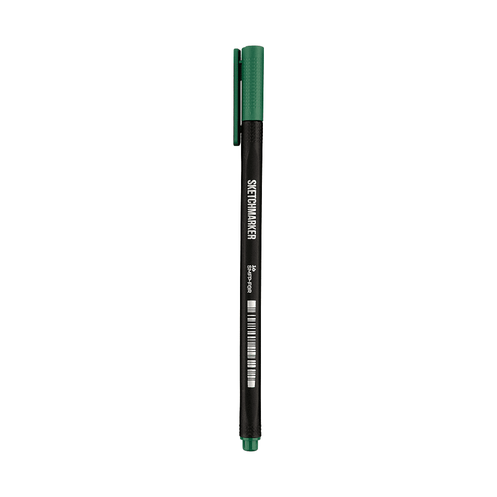 Ручка капиллярная "Sketchmarker Artist fine pen", 0.4 мм, зеленый лесной