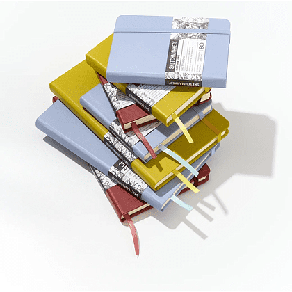 Скетчбук "Sketchmarker", 9х14 см, 140 г/м2, 80 листов, пыльный голубой - 9