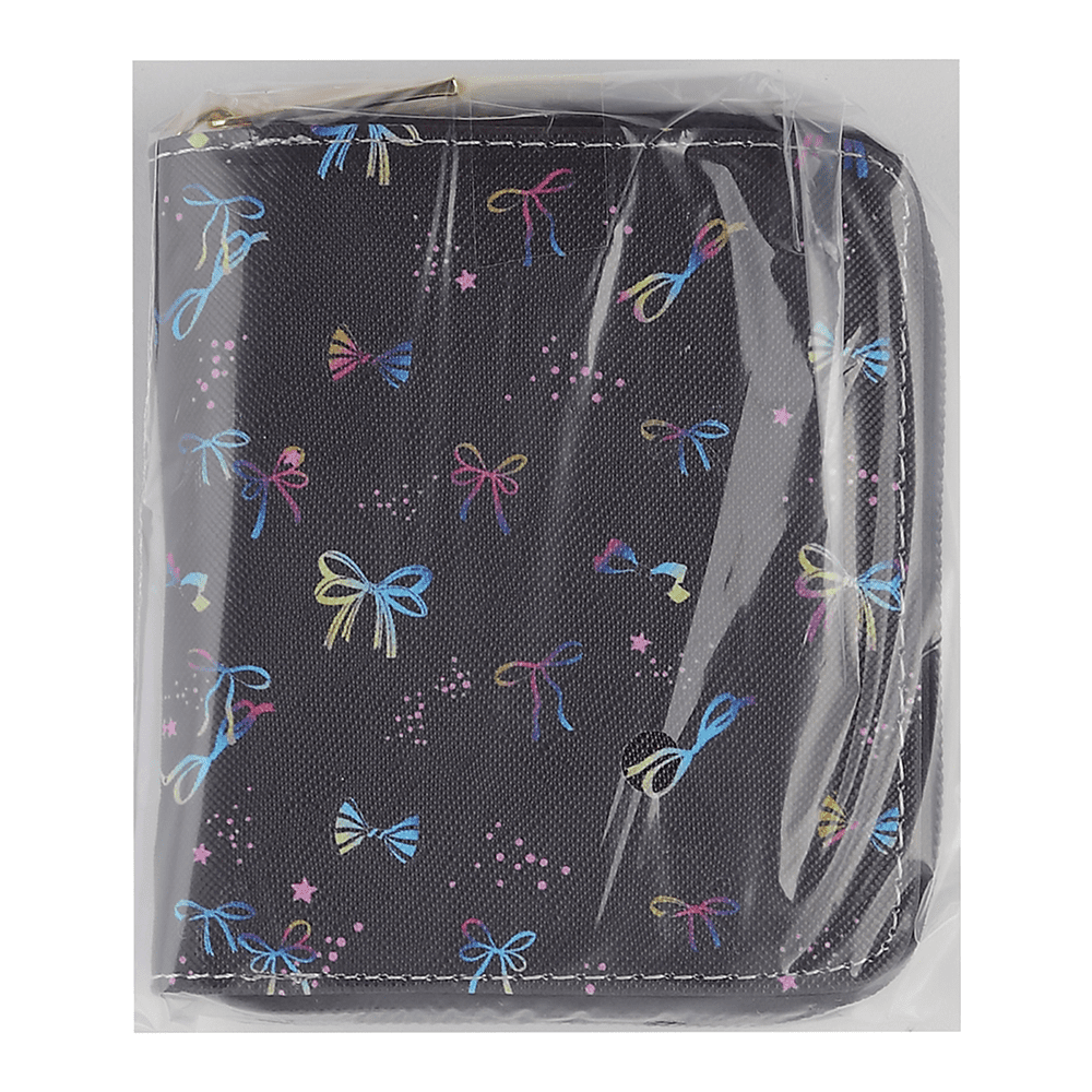 Кошелек "Bow style", 12х10 см, кожзам, черный - 5