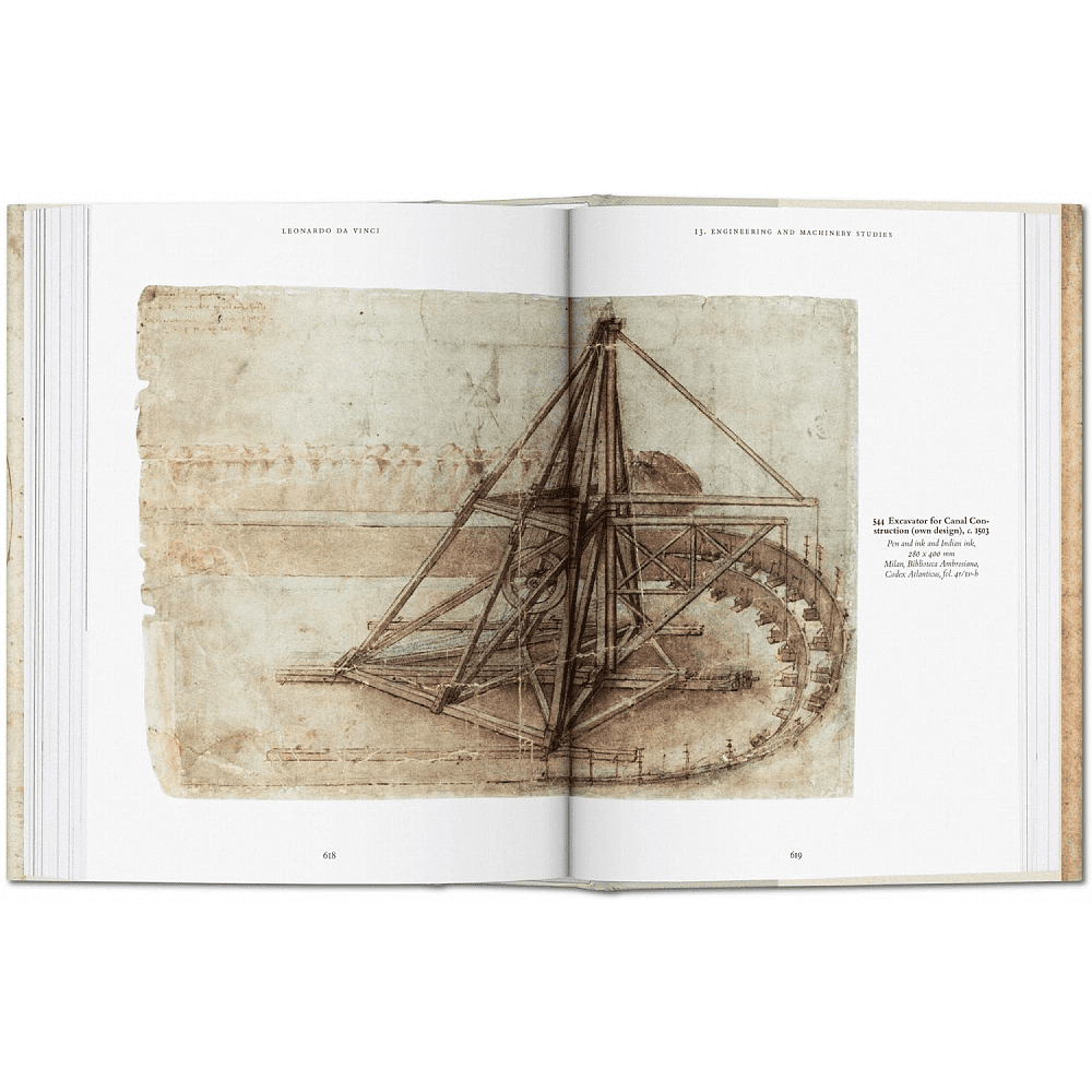 Книга на английском языке "Leonardo da Vinci. The Complete Drawings", Johannes Nathan - 2