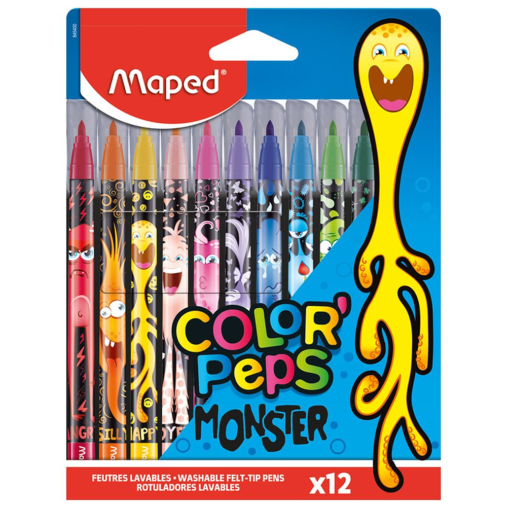 Фломастеры "Color Peps Monster", 12 шт, -30%