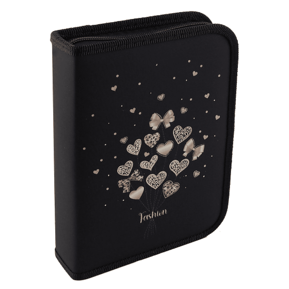 Пенал "Fashion hearts", 1 отделение 