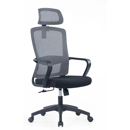 Кресло компьютерное SitZone U-060A, сетка, ткань, черный, пластик, 2 шт/упак