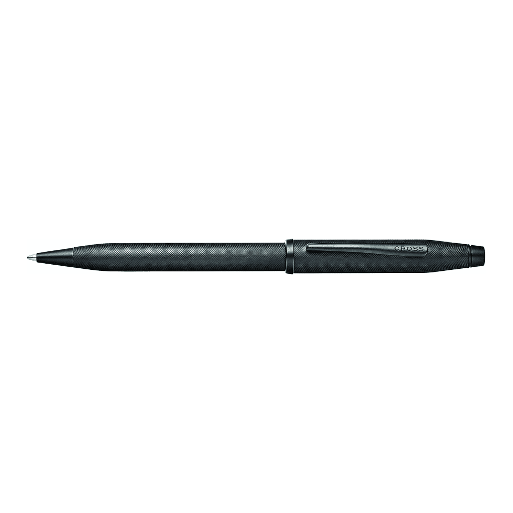 Ручка шариковая автоматическая "Century II Black Micro Knurl", 0.7 мм, черный, стерж. черный