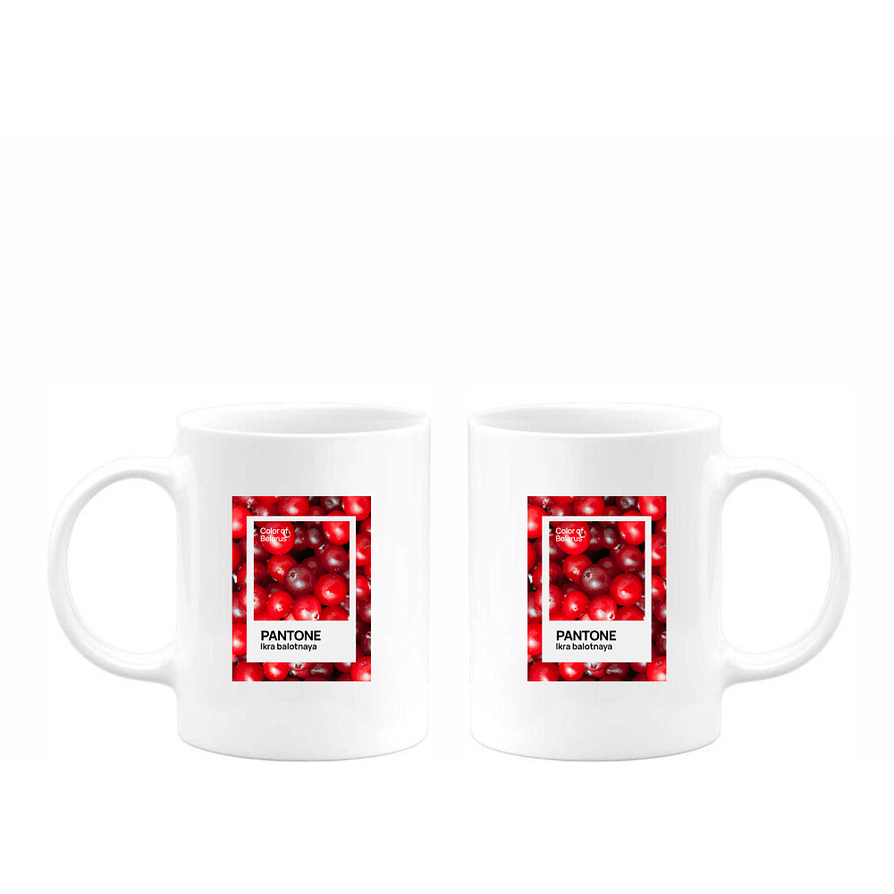 Кружка керамическая "Color of Belarus. Pantone Ikra balotnaya", 330 мл, белый - 5