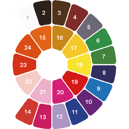 Краски акварельные "Himi", набор, 24 цвета, зелёный футляр - 7