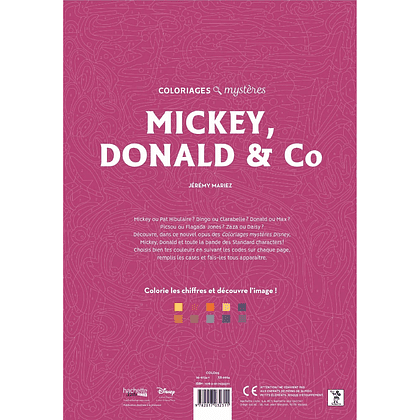 Раскраска по номерам на французском языке "Coloriages mystères Disney - Mickey, Donald & Co"  - 5