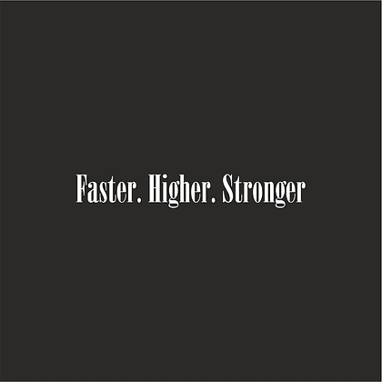 Ручка шариковая "Faster higher stronger", черный, стерж. синий - 2