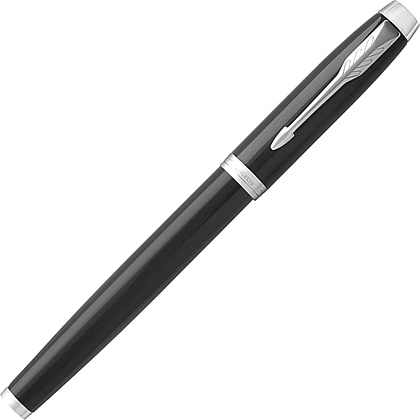 Ручка-роллер "IM Black Lacquer CT", 0.5 мм, черный, серебристый, стерж. черный - 2