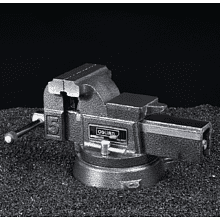 Тиски стальные Deli YS EDL2904Z, поворотные, с наковальней, 6"-150 мм