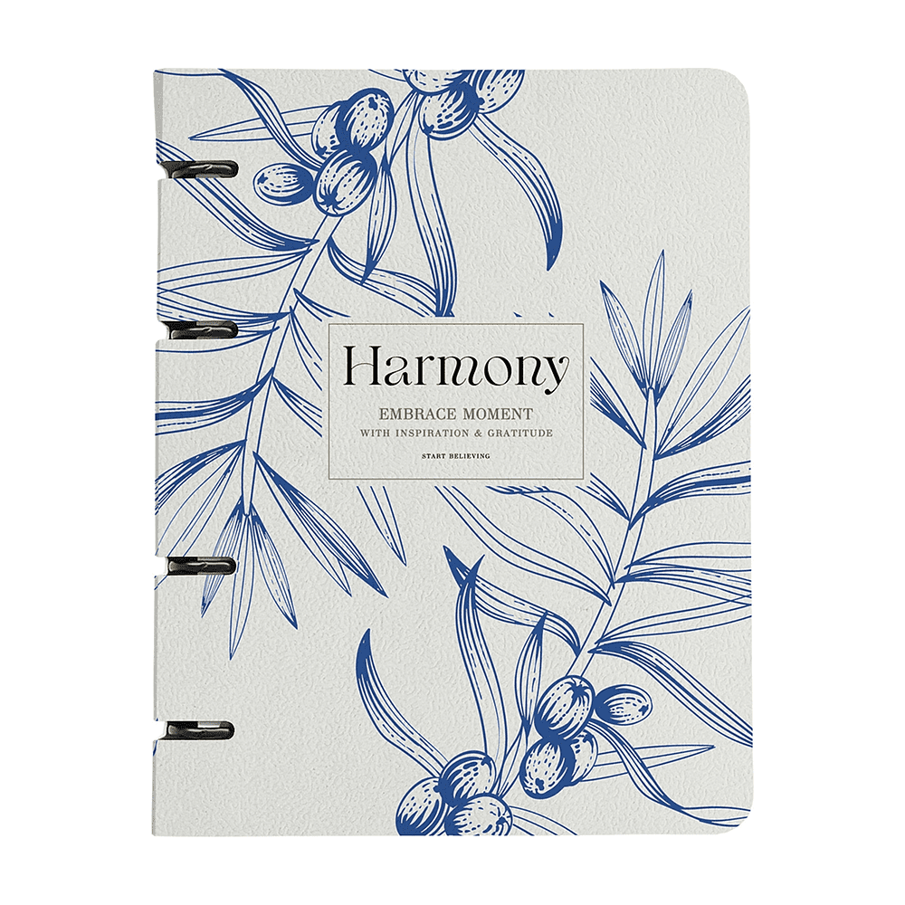 Тетрадь "Harmony ветка на айвори", A5, 80 листов, клетка, на кольцах, разноцветный