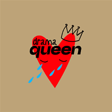 Кружка керамическая "Drama Queen", 330 мл, зеркальная, золотая