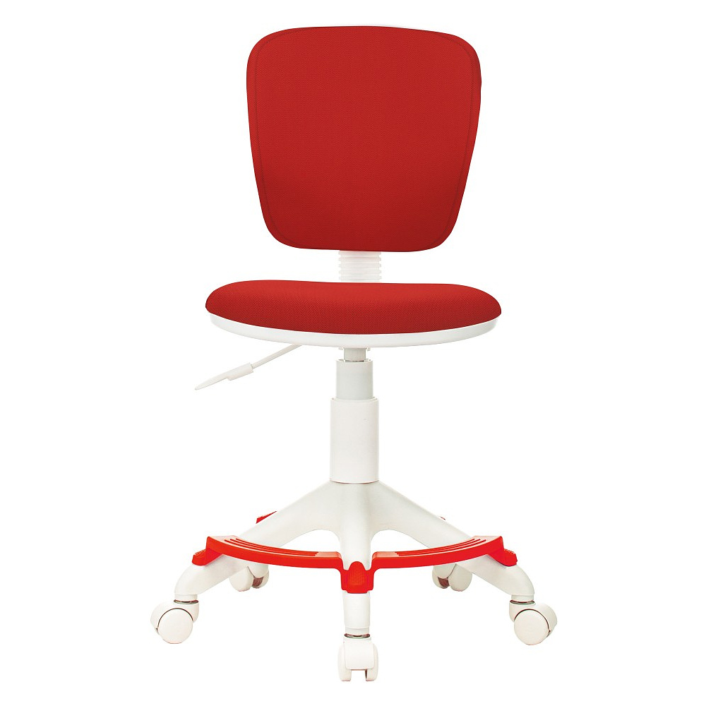 Кресло детское Бюрократ "CH-W204/F", ткань, пластик, красный - 2
