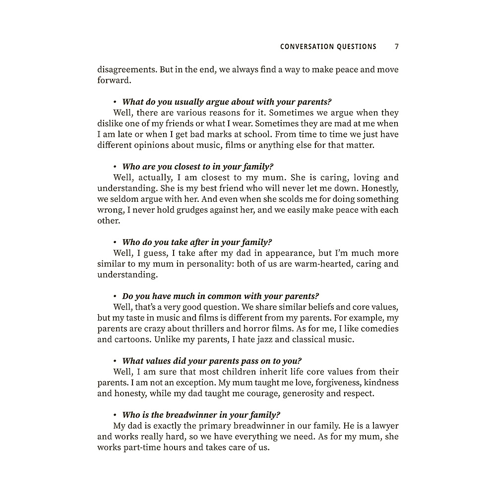 Книга "Тренируем английский: топ вопросов и ответов для разговорной практики", Анжелика Ягудена - 7
