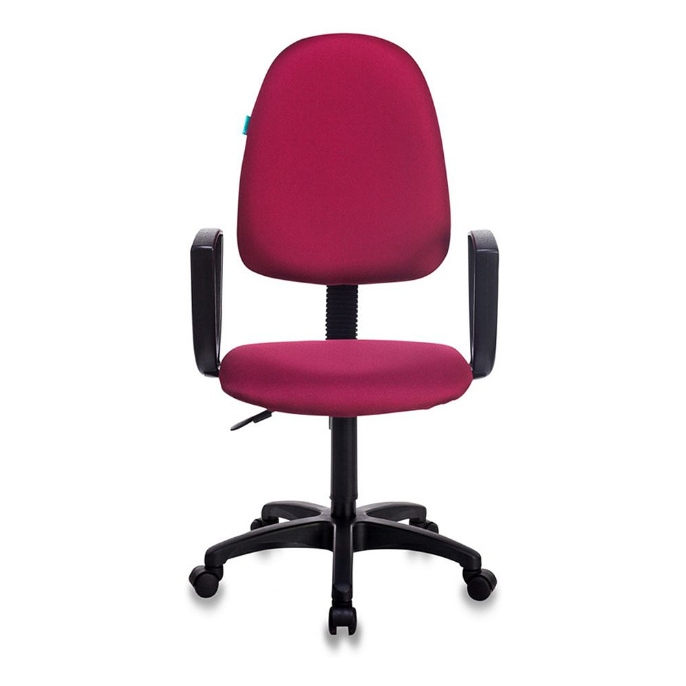 Кресло для персонала "Бюрократ CH-1300N/CHERRY Престиж+", пластик, ткань, бордовый - 2