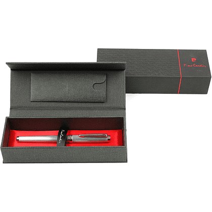 Ручка перьевая "Pierre Cardin Shine", F, серебристый - 7