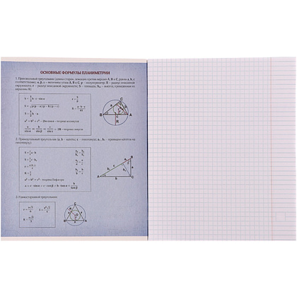 Тетрадь "На Чёрном. Геометрия", А5, 48 листов, клетка, черный - 4