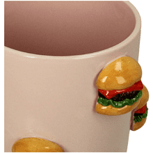 Кашпо керамическое "Hamburger", 17.3х15.8х15 см, разноцветный