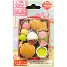 Набор ластиков "IWAKO Japanese Sweets", 7 шт, ассорти