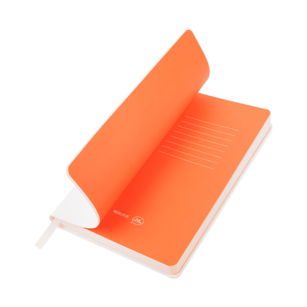 Блокнот «Color of Belarus. Pantone Hrust style», А5, 128 листов, в точку, белый, оранжевый - 3