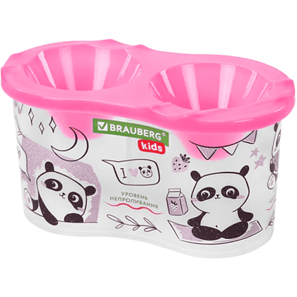 Стакан - непроливайка "Brauberg Kids", двойной, ассорти - 5
