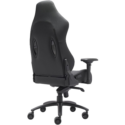 Кресло игровое EVERPROF "Jaguar", экокожа, металл, черный, белый - 4