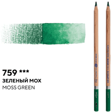 Карандаш акварельный "Белые ночи", 759, зеленый мох