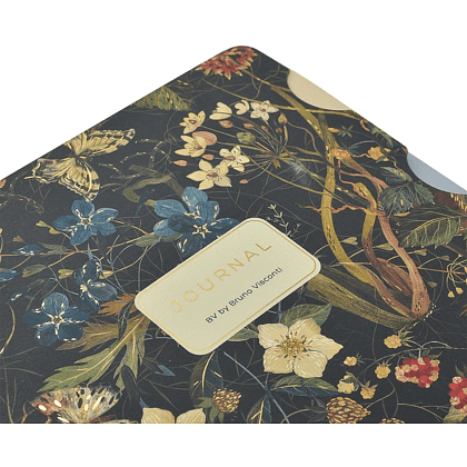 Книга записная "Flora. Лесные ягоды", В5, 120 листов, клетка, линейка, точка, черный - 4