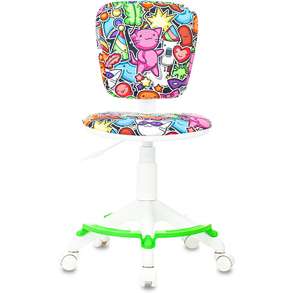 Кресло детское "Бюрократ CH-W204/F", пластик, разноцветный маскарад - 2