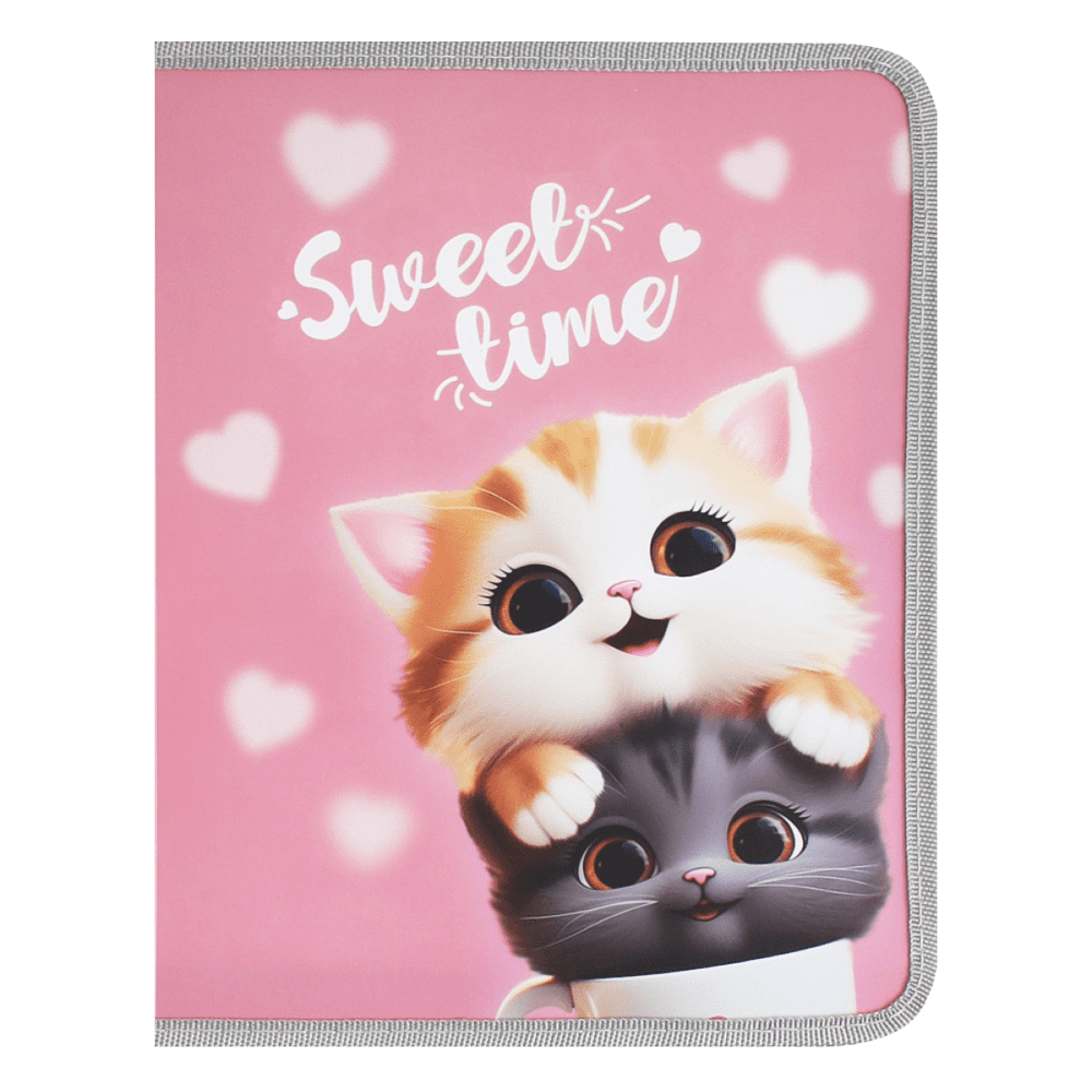 Папка для тетрадей "Cute cats", А5+, розовый