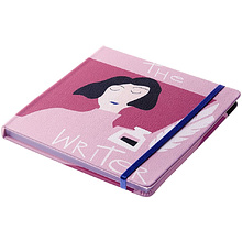 Скетчбук "Writer Маргарита", 170x170 мм, 120 г/м2, 64 листа, розовый