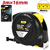 Рулетка Deli YS EDL9003P, 3 м х 16 мм, желтый, черный - 2
