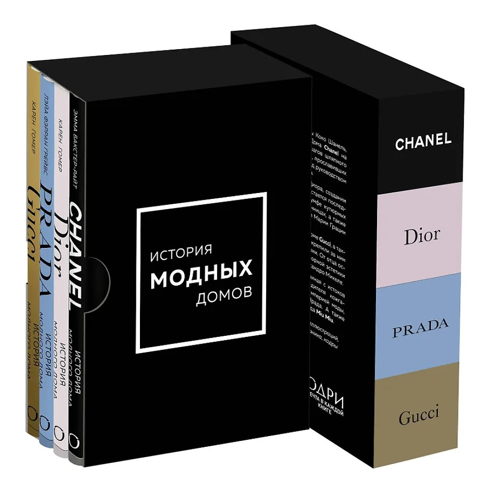 Комплект из 4-х книг "История модных Домов: Chanel, Dior, Gucci, Prada"  - 3