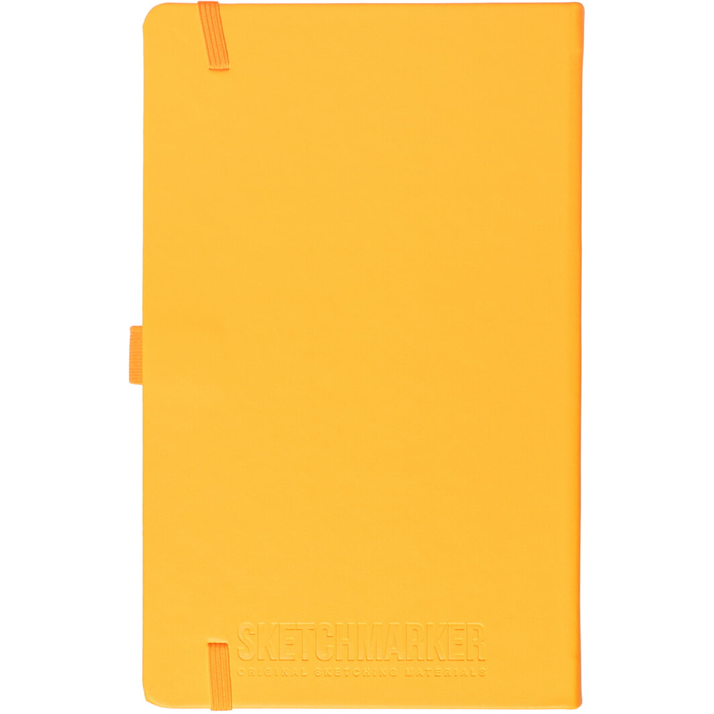 Скетчбук "Sketchmarker", 9x14 см, 140 г/м2, 80 листов, оранжевый неон - 7