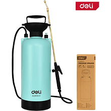 Опрыскиватель садовый Deli GS DL581108, помповый, 8 л, черный, голубой