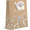 Пакет бумажный подарочный "Spring Flowers", 18х23х10 см, крафт, ассорти - 4
