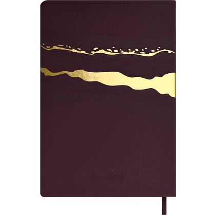 Ежедневник недатированный "Софт-тач", А5, 240 страниц, бордовый - 7