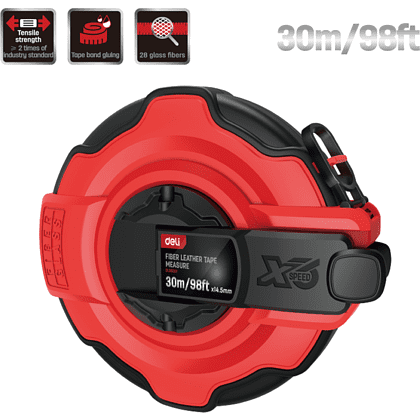 Рулетка Deli RS EDL9930Y, 30 м х 14.5 мм - 5