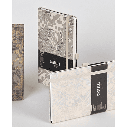 Блокнот "Shabby silver texture", А5, 96 листов, линейка, серебряный - 6