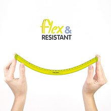 Линейка "Flex&Resistant", 30 см, желтый