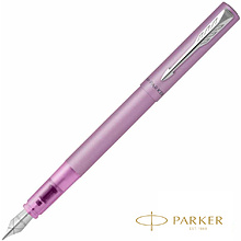 Ручка перьевая Parker "Vector XL F21", F, лиловый, патрон синий