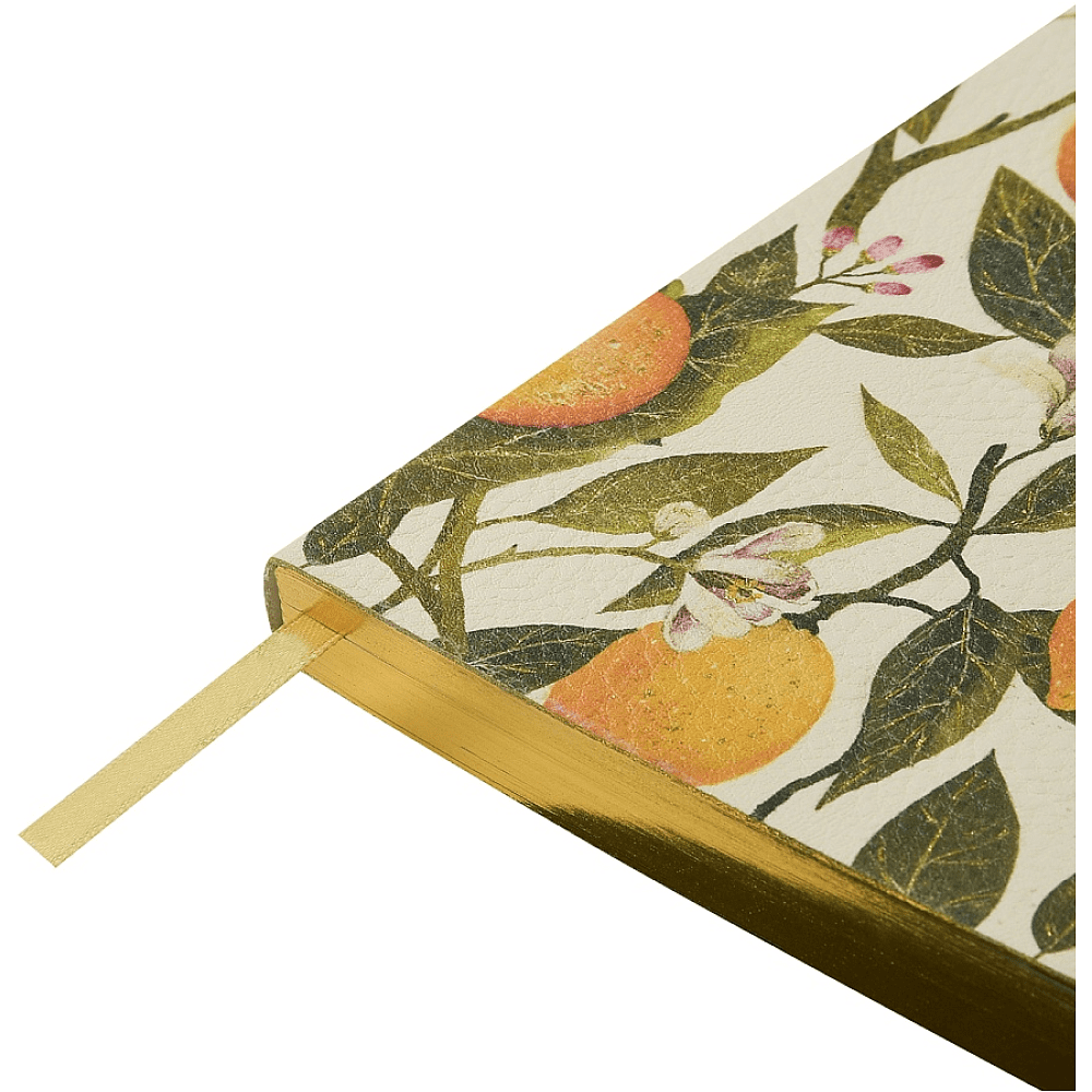 Ежедневник недатированный "Flora. Лимоны", А5, 256 страниц, желтый, зеленый - 3