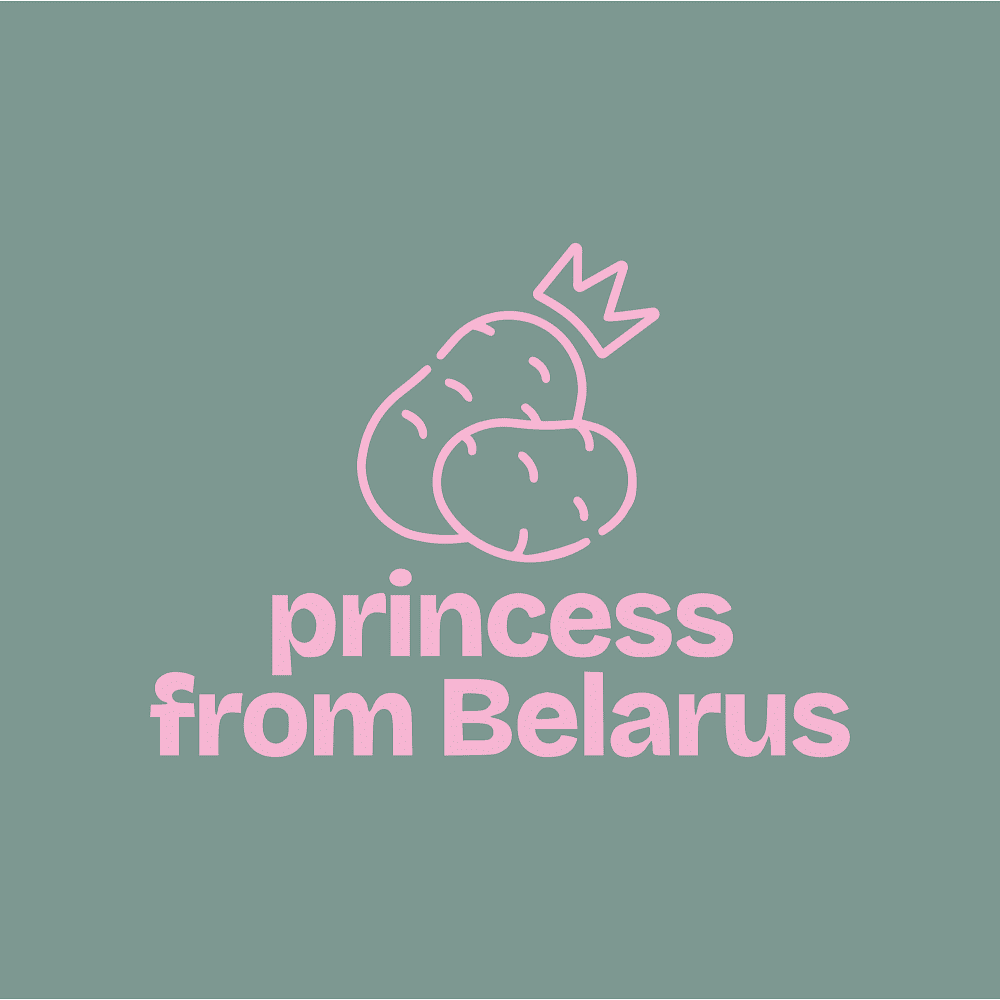 Футболка оверсайз «Princess from Belarus» унисекс, пыльно-бирюзовый, M-L  - 2