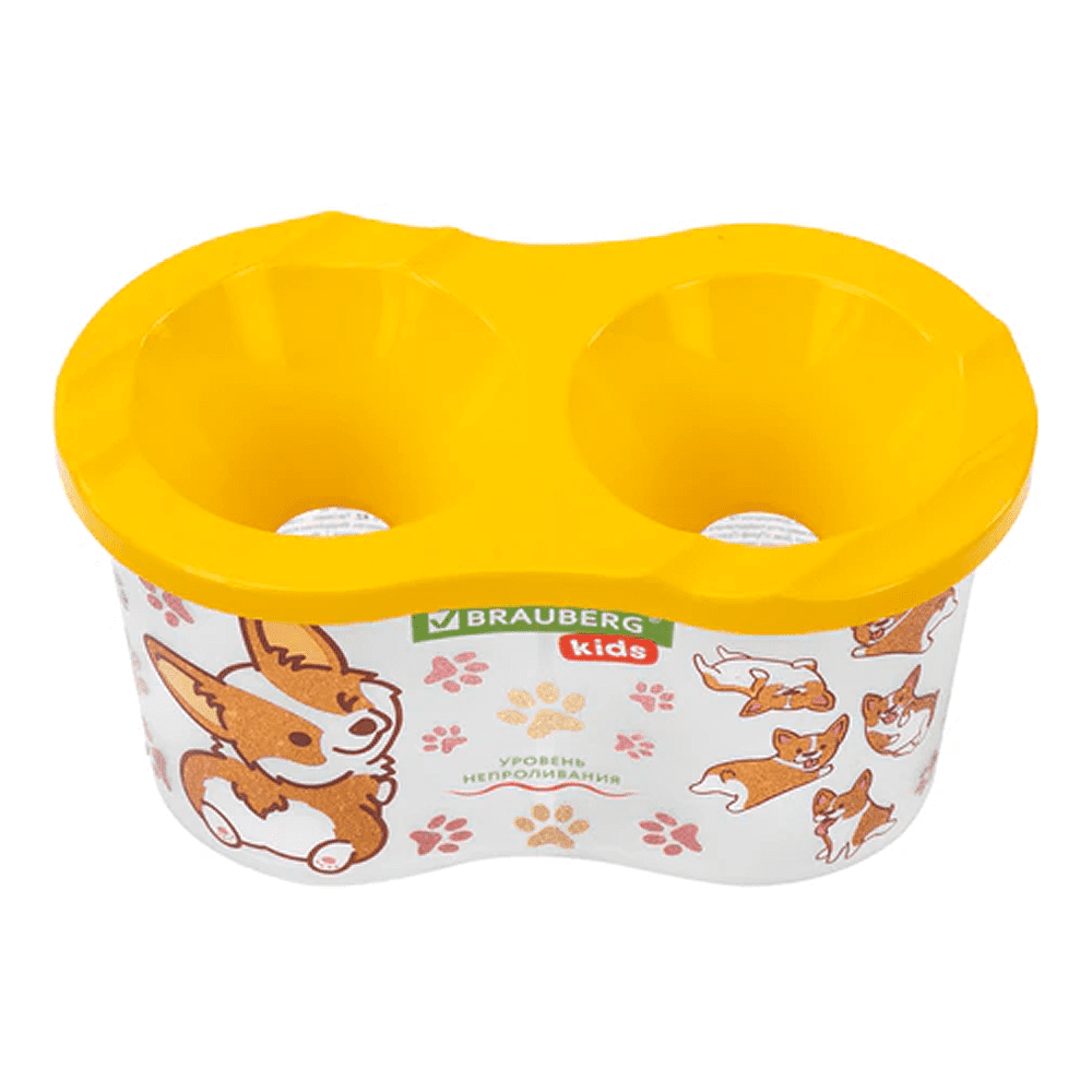 Стакан - непроливайка "Brauberg Kids", двойной, ассорти - 8