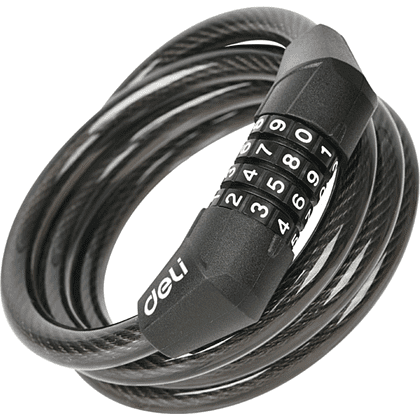 Замок тросовый велосипедный Deli YS EDL508051, 10 x 1200 мм, кодовый