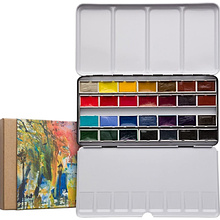 Набор акварельных красок "Aquarius. The Essentials", 28 цветов, кюветы