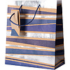 Пакет бумажный подарочный "Male stripe", 21.5x10.2x25.3 см - 3