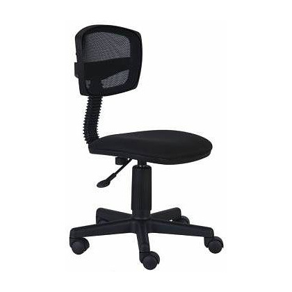 Кресло для персонала "Бюрократ CH-299NX", ткань, пластик, черный