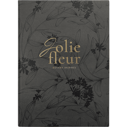 Ежедневник недатированный "Fleur", А5, 320 страниц, черный