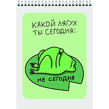 Блокнот "Какой лягух ты сегодня?", A5, 60 листов, в клетку, зеленый